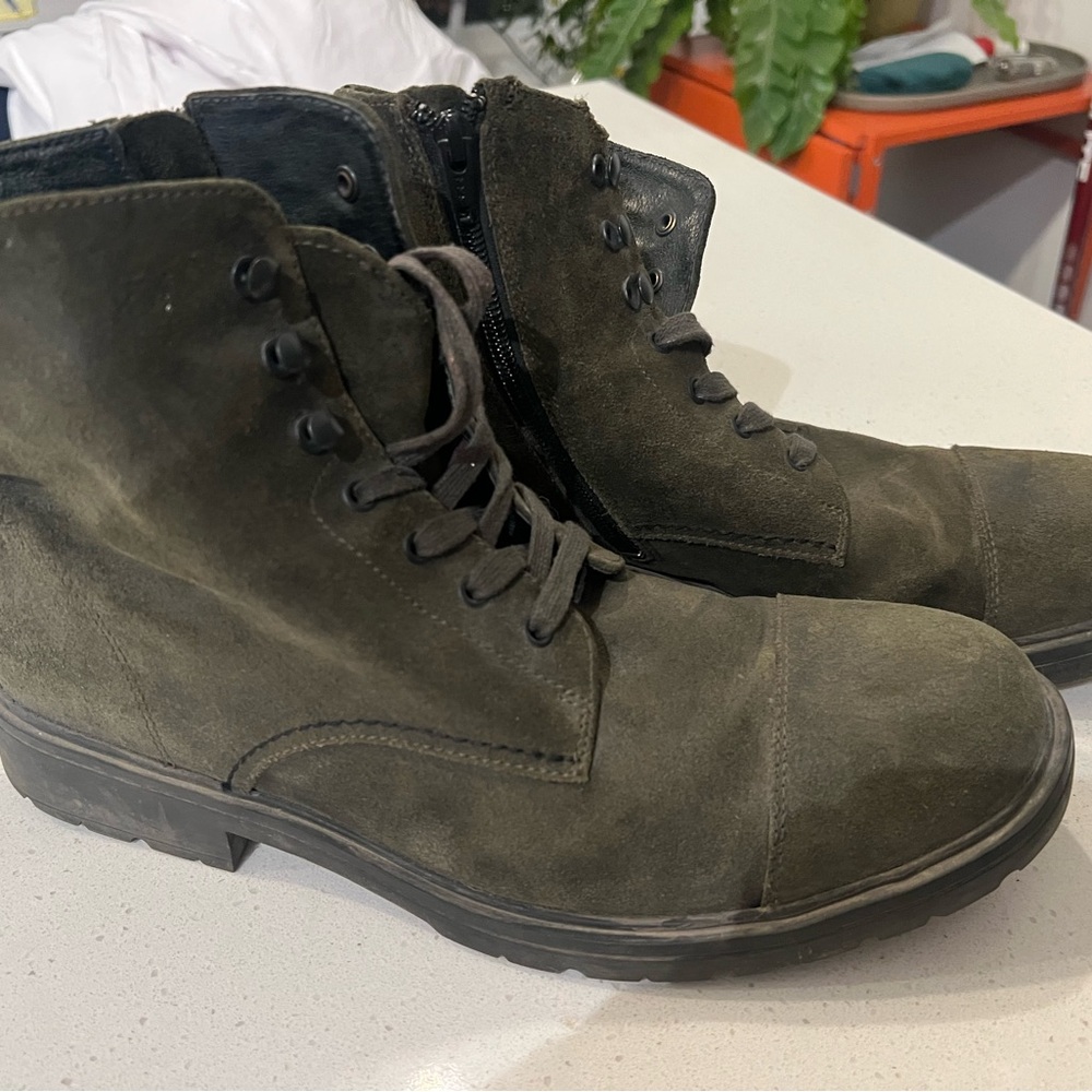 Camper Men's Green Suede Boots
